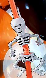 Halloween Balloons And Straws