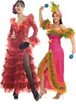 Ladies Spanish Flamenco Fancy Dress