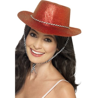 Red Cowboy Cowgirl  Hat Smiffys
