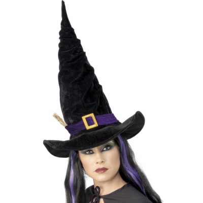 Adult Witch Hat With Twigs Halloween Fancy Dress Smiffys