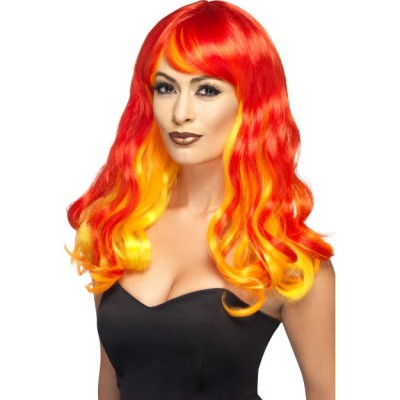 Devil Flame Ombre Wig