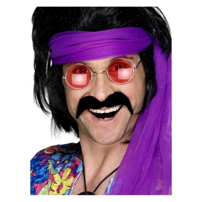 Black 70's tash