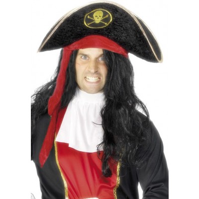 Mens Pirate Hat With Skull And Crossbones