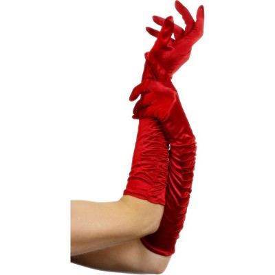 Long Red Temptress Gloves 