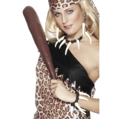 Caveman Voodoo Set With Fangs