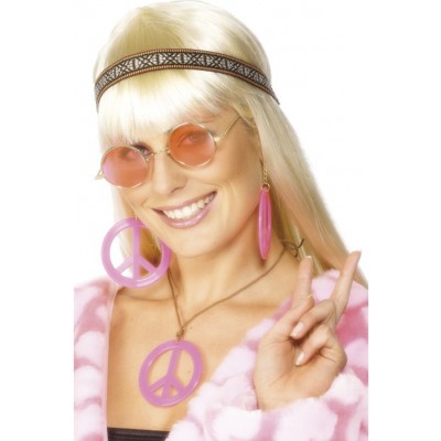 Hippie Kit With Headband,Specs And Jewellery
