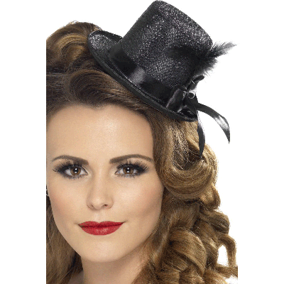 Black Mini Top Hat 