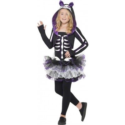 Pufple Skelly Cat Costume