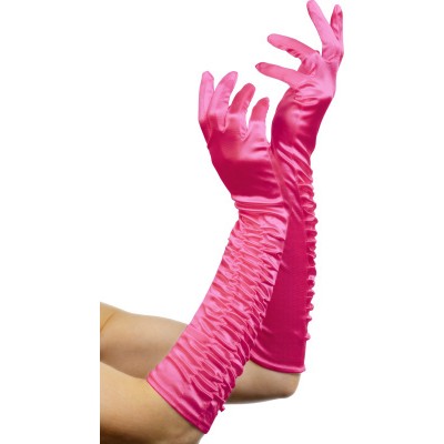Long Pink Temptress Gloves 