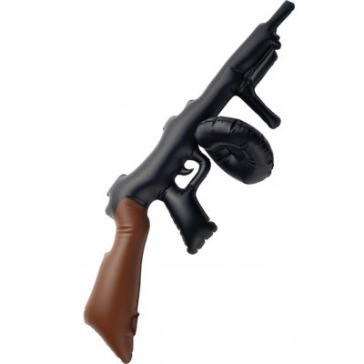 Inflatable Tommy Gun Black