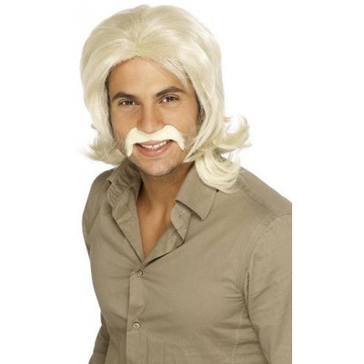 70`s Guy Wig Blonde Bee Gee Fancy Dress
