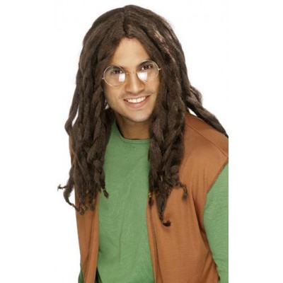 Jamaican Wig Brown Rasta Fancy Dress Smiffys