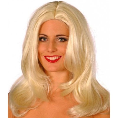 Superstar Wig Platinum Fancy Dress Smiffys