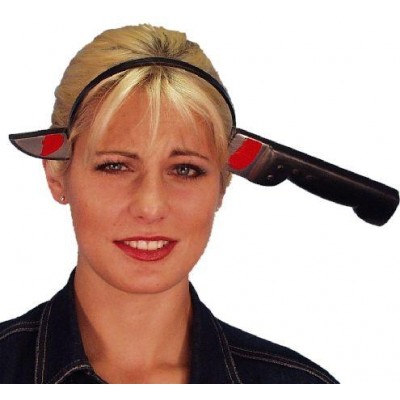 Plastic Knife Through Head Smiffys