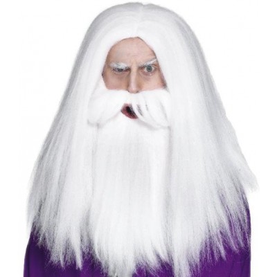 Magician Wig And Beard Set Smiffys