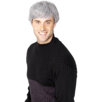 Modern Male Wig Grey Fancy Dress Smiffys