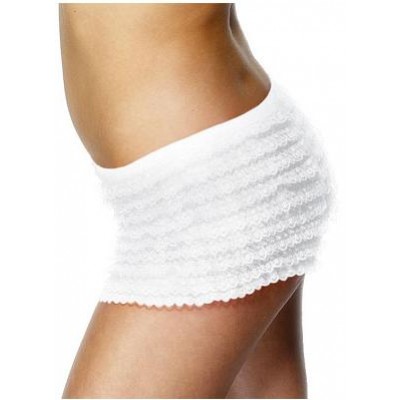 Adult White Ruffle Lace Panties Fancy Dress Accessory