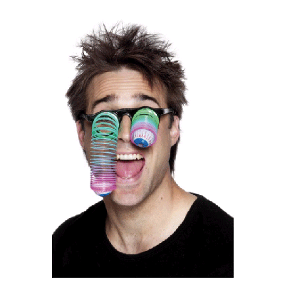 Neon Droopy Eye Specs / Glasses