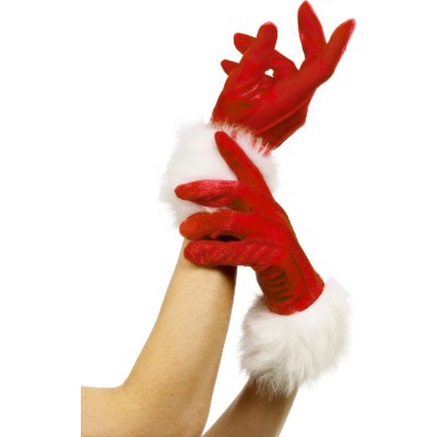 Short Santa Gloves