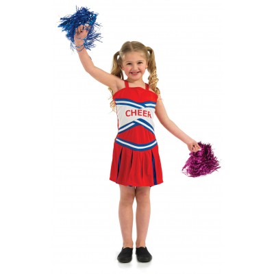 Girls Cheerleader Fancy Dress