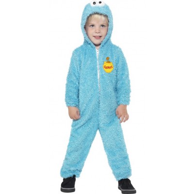 Childs Sesame Street Cookie Monster Fancy Dress Costume