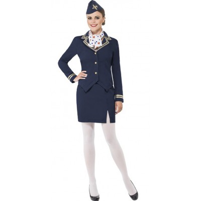 Ladies Airways Attendant Fancy Dress Costume