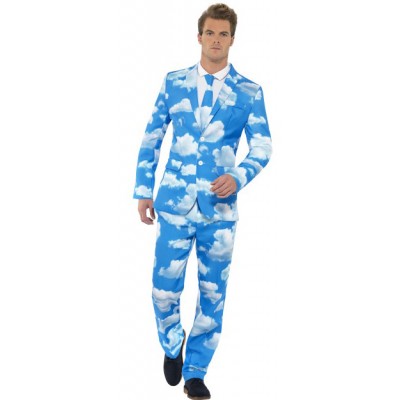 Mens Sky High Stand Out Fancy Dress Suit
