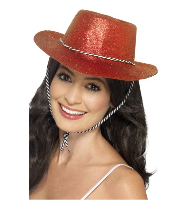 Red Cowboy Cowgirl  Hat Smiffys