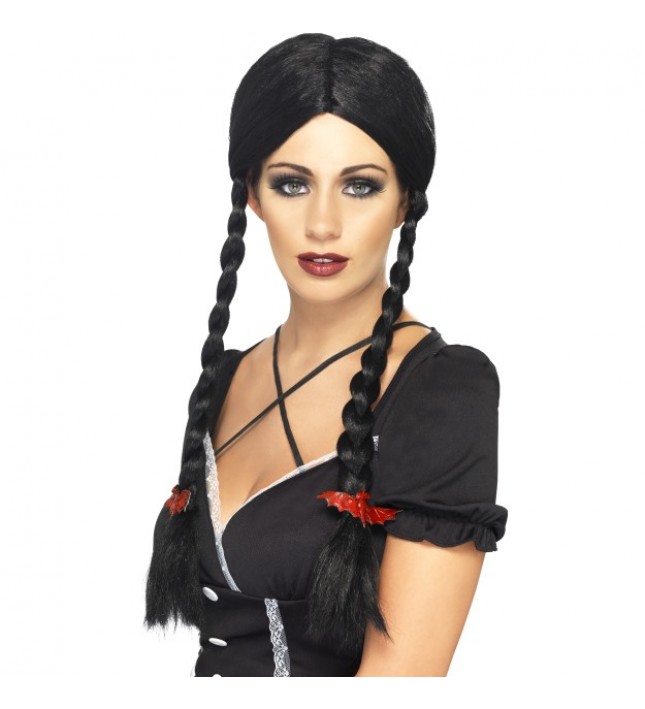 Black Gothic Schoolgirl Wig