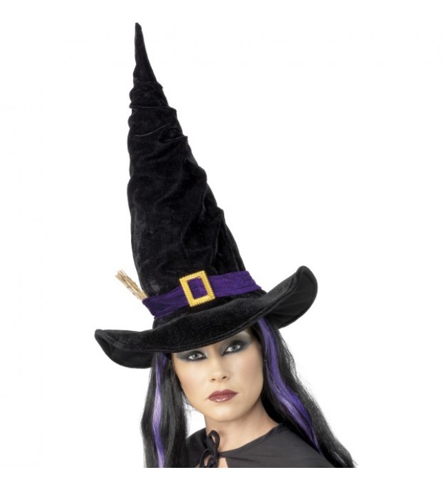 Adult Witch Hat With Twigs Halloween Fancy Dress Smiffys