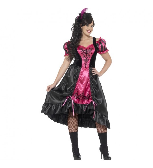 Plus Size Curves Sassy Saloon Costume