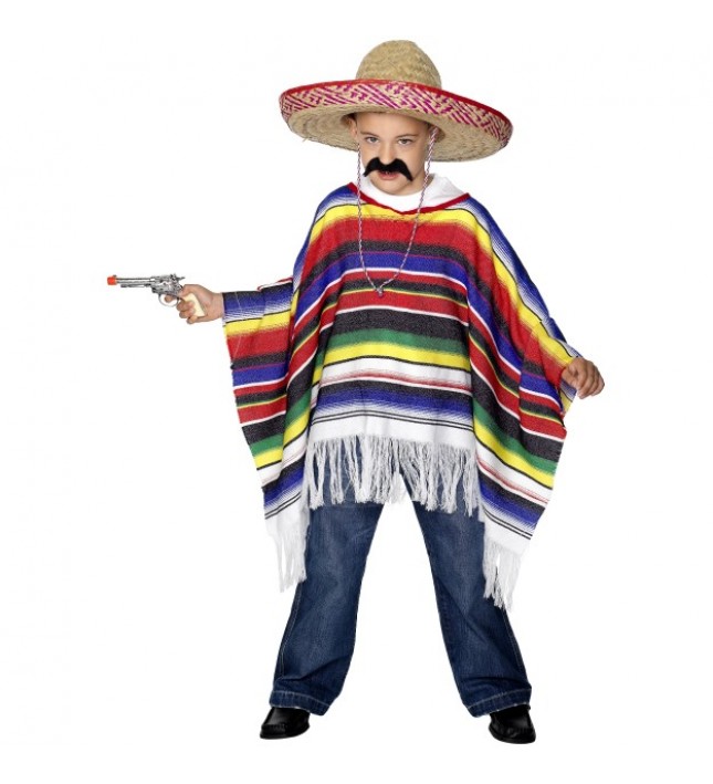 Childs Poncho Fancy Dress 