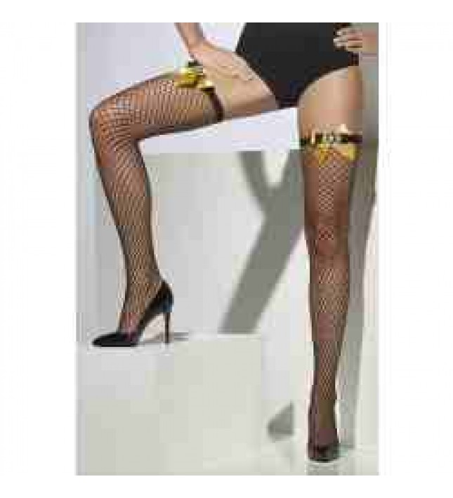 Black Lattice Net Steampunk Stockings