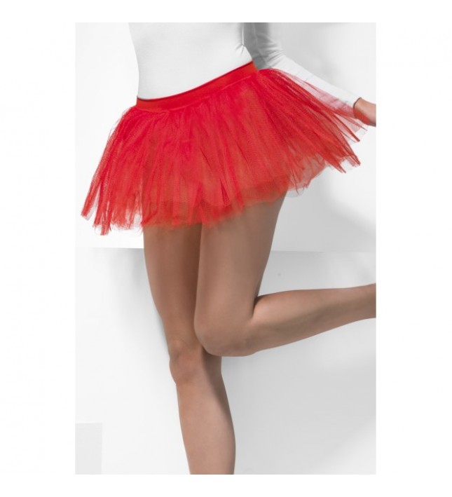 Adult Red Tutu Underskirt Fancy Dress Accessory