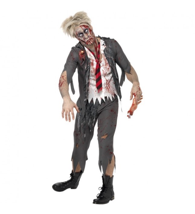 High School Horror Zombie Schoolboy Costume