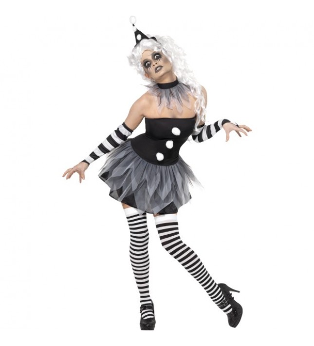 Sinister Pierrot Halloween Costume