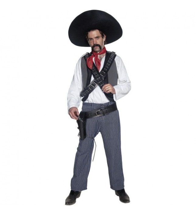 Authentic Western Mexican Bandit Costume