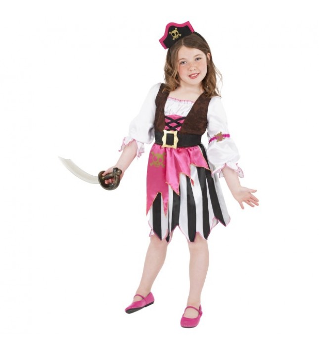 Pink Pirate Girl Costume