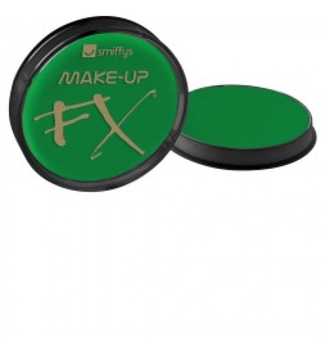 Smiffy's Make-Up Fx, Aqua Face and Body Paint, Bright Green