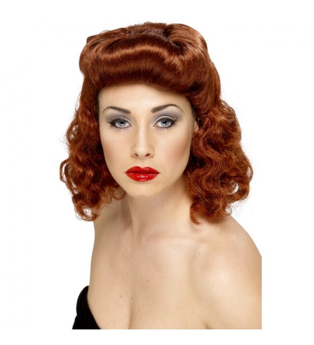 Pin Up Girl Wig Auburn