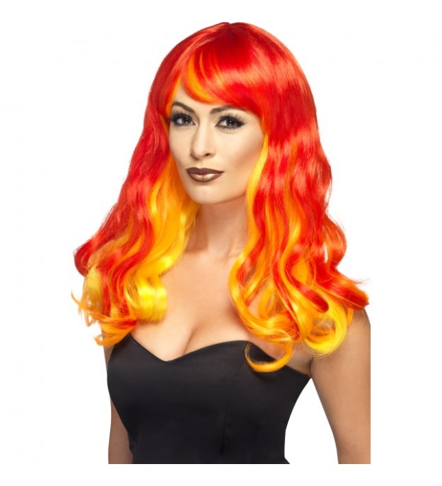 Devil Flame Ombre Wig