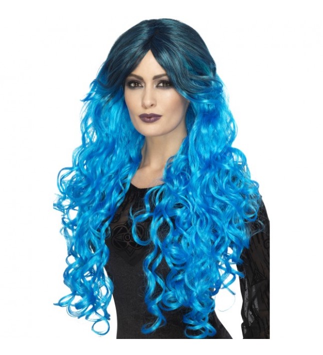 Blue Gothic Glamour Wig