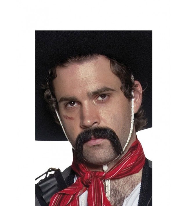 Authentic Western Mexican Handle Bar Moustache 