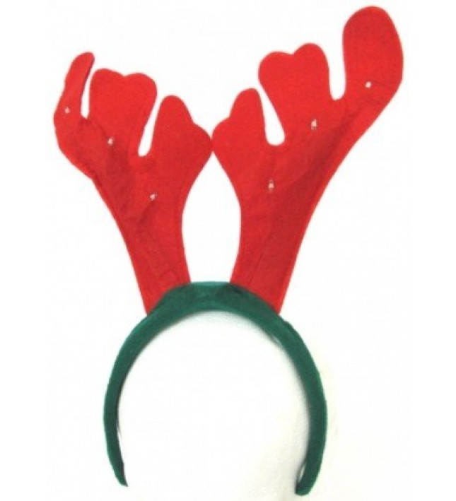 Reindeer Antler Headband With Lights And Music