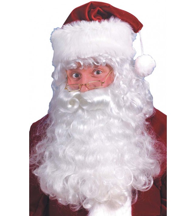 Santa Beard And Wig Set