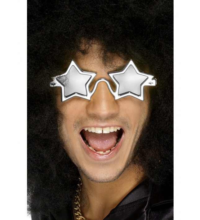 70's Silver Star Glasses