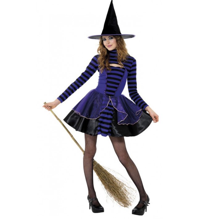 Teen stripe Dark Fairy Costume