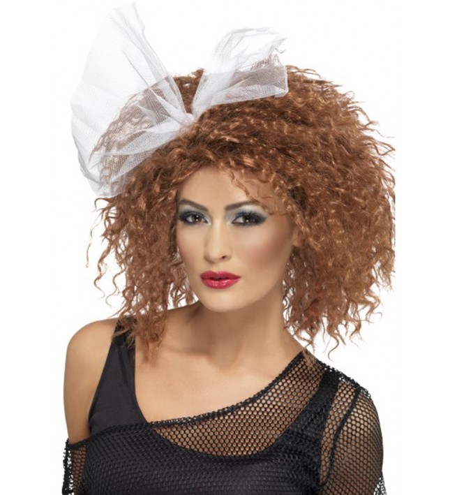 80s Wild Child Wig Brown