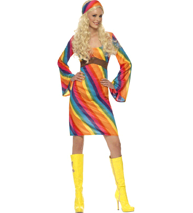 Rainbow Hippie Costume