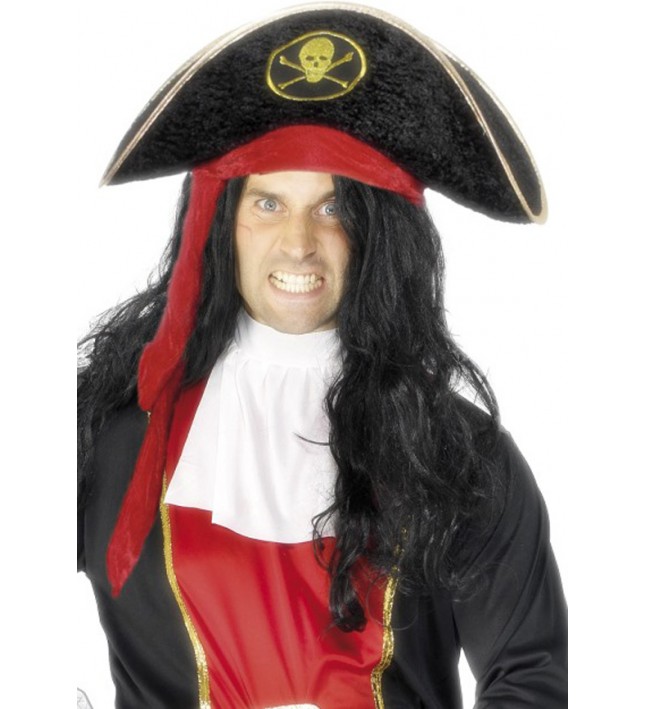 Mens Pirate Hat With Skull And Crossbones